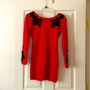 Awesome red party dress! Size S.